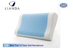 China Rectangle fibre white Cooling Gel Pillow Luxurious Premium Memory Foam supplier