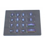 IP65 dynamic rated industrial backlight  vending machine keypad vandal proof