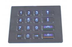 China IP65 dynamic rated industrial backlight  vending machine keypad vandal proof supplier