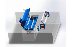 China Easy Maintenance Rock And Roll Rotomoulding Machines With Delta PLC Control supplier