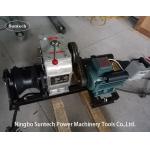 Gasoline Engine Cable Winch Puller, Powered Rope Pulling Winch For Construction Line for sale