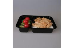 China Rectangular Plastic Take Away Box Disposable Skid Proof 650ml supplier