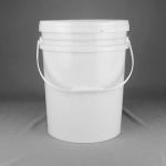 PP Material Food grade 5 Gallon Plastic Buckets With Lids And Cover for sale