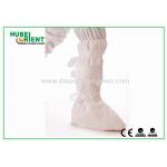 Hospital Microporous Disposable Foot Gloves With Anti Slip PVC Sole