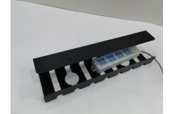China Under Desk Cable Management Tray Adjustable Clamp Mount Wire Mesh Shelf Rack 430x100x100mm supplier