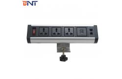 China Aluminum Alloy Desktop Power Outlet For Multimedia Conference System supplier