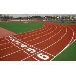 9MM Thickness Eco Sports Flooring Good Flatness Full PU Athletic Running Track for sale