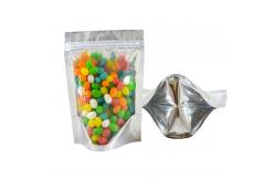 China 7x9cm Holographic Stand Up Pouch 11x14cm Silver Foil Plastic Bags ISO9001 supplier