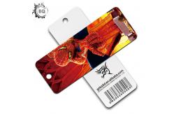 China PET Plastic Printing Service , Custom pattern 3d Lenticular Bookmarks supplier