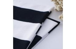 China Breathable And Smooth Soft Clear Texture Striped Knit Fabric For Tracksuit supplier