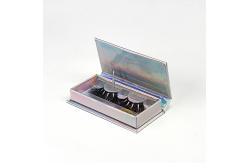 China Paper Eyelash Packaging Boxes Holographic Lash Box With Logo Custom supplier