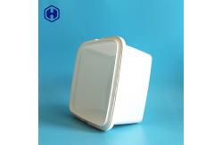 China Custom 3.2L IML Tubs Double Handle Boxes Plastic Food Storage Containers supplier