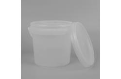 China 12*11*12cm Empty Transparent Plastic Bucket IML Design For Food Industry supplier