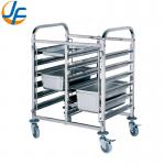                  Cheap 4 Wheels Removeable Stainless Steel Trolly              for sale