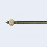 Flexible Length Pipe Curtain Rods End Finial Hardware Metal Curtain Pole Head for sale