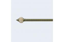 China Flexible Length Pipe Curtain Rods End Finial Hardware Metal Curtain Pole Head supplier
