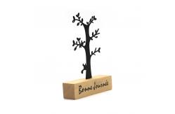 China Creative Design Memo Clips Photo Holders Wooden Base Place Desk Wood Craft supplier