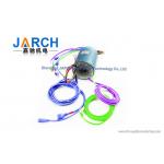 2 ~ 24 Circuits Signal USB Ethernet slip ring Anti - jamming Aluminium Alloy