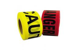 China Custom Printing Logo Barricade Tape Single Side PE Warning Tape supplier
