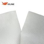 White 60gsm Disposable Kitchen Towels In Roll With Wood Pulp And PP Material
