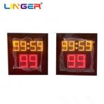 4mm Acrylic Board Red Color Shot Clock With Game Time for sale