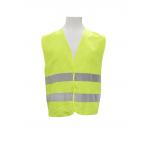 100% Polyester 180GSM Lattice High Visibility Workwear Fluorescent Safety Vest for sale