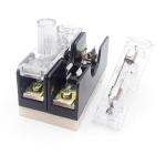 2P 35mm Din Rail Fuse Holder Twin 3AG Fuse Block With Polystyrene Cap