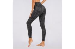 China OEM  Flatlock Stitching Snakeskin Print Workout Leggings stretchable yoga pants supplier