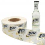 Waterproof Round wine bottle  Labels Sticker  food and beverage labels for sale