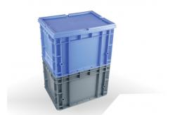China 400*300mm Attached Lid 25kg Euro Stacking Containers supplier