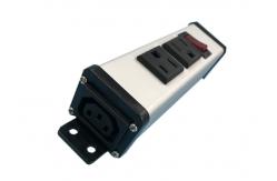 China Grounded Metal Desk Power Outlet Built In Circuit Breaker & On Off Switch supplier
