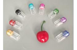 China Green 2ml Mini Plastic Bottle With Metal Cap Bullet Shell supplier