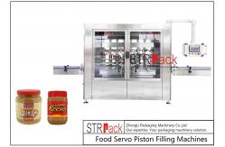 China Peanut Butter Bottle Inline Volumetric Piston Filling Machine 0.6Mpa supplier