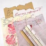Waterproof Florist Wrapping Bouquet Packing Paper Love Letters Print Flower Wrapping Paper for sale