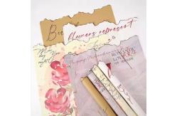 China Waterproof Florist Wrapping Bouquet Packing Paper Love Letters Print Flower Wrapping Paper supplier