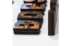 China Custom Logo Magnetic Souvenir Silk Printing MDF Wood Fridge Magnets supplier
