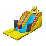 Aldult  Outdoor Rental Inflatable Large Water Slides With Bouncy for sale