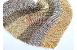 China PVD Finished Copper Weld Ring Mesh Facade supplier