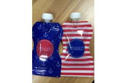 China Leakproof  Reusable Baby Food Pouches with Bottom Double Zipper supplier