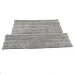 450gsm Coral Fleece Fabric Trapezoid 10cm Velcro Tape Grey Flat Dust Mop Household for sale