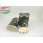 Customized Tea Packing Paper Cardboard Tube Box Foil Lining With Cork Lid for sale