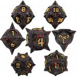 Bloodstarial Meteor Metal Dice Set D8 RPG Dragon And Dungeon for sale
