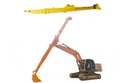 China 14M 15M Excavator Long Reach Boom , Clamshell Telescopic Arm Robust structure supplier