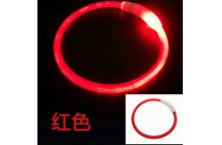 China Adjustable LED Dog Collars USB Rechargeable Flashing Glowing Dog Collar supplier
