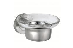 China Frosted Glass Soap Box Sus304 Wall Mounted Soap Dish supplier
