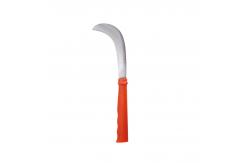 China PP Handle Banana Steel Harvesting Sickle Curved Fruit Knife 57HRC Non Changeable supplier