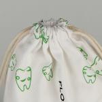 Custom Eco Friendly Organic Muslin Cotton Pouch Promotional Small White Drawstring Bag
