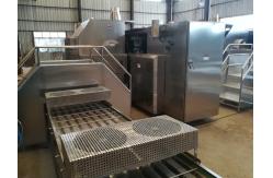 China Inline Cooling Conveyor, Stainless Steel, Adjustable Speed With Cooling Fan. supplier