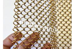 China 6x6mm Aperture Decorative Metal Mesh Curtain For Fireplace Screen supplier