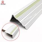 Luminous 6063 Aluminium Staircase Nosing Anti Slip Ceramic Protector Gold Edging for sale